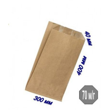 Паперовий крафт пакет саше 300*40*400 мм (бурий)